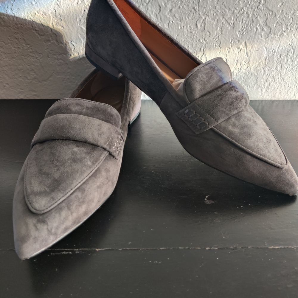 Talbots Charcoal Suede Loafers